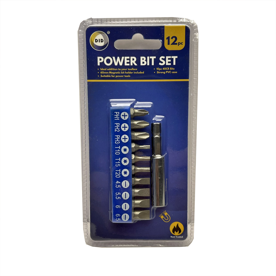 12pc Power Bit Set
