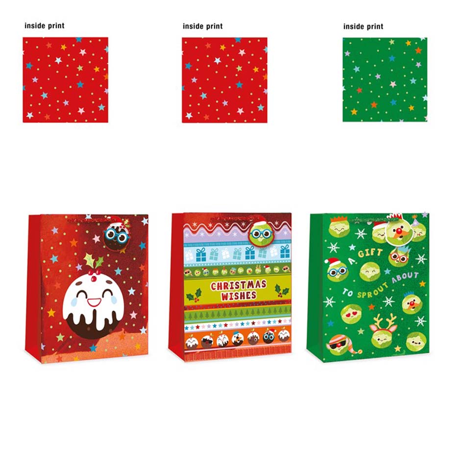 Large Christmas Gift Bag – Sprouts/Puds