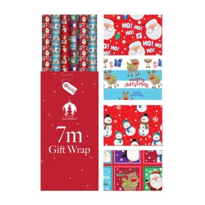 Christmas Gift Wrap Roll Children's 7m
